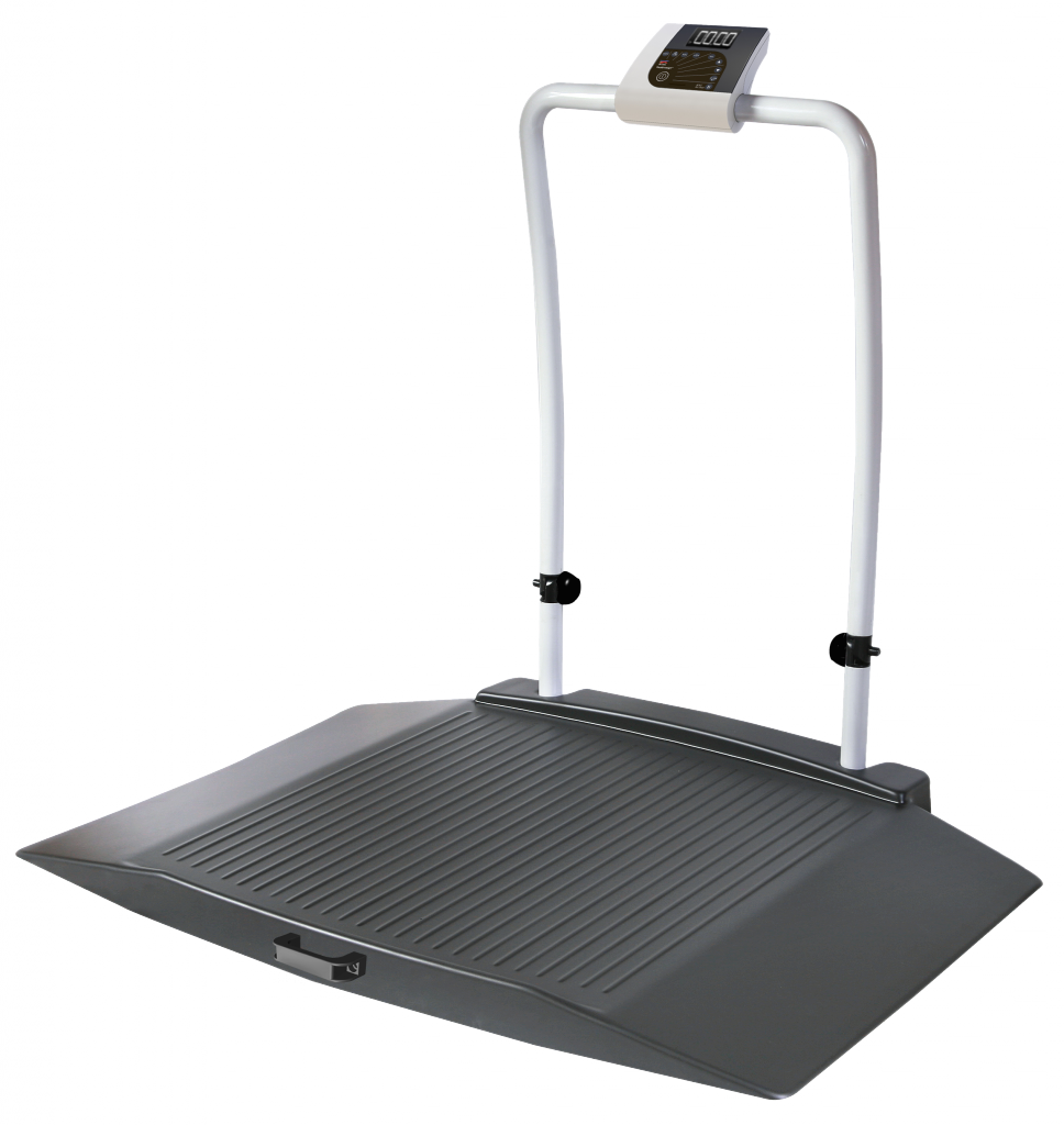 Plate forme de pesée avec main courante ABILANX double rampes d'accès Ilur